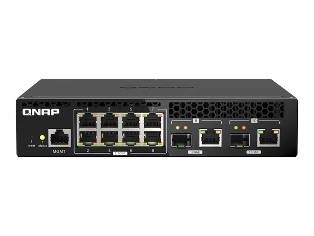 QNAP QSW-M2108R-2C - Switch - Styrt - 8 x 2.5GBase-T + 2 x combo 1...