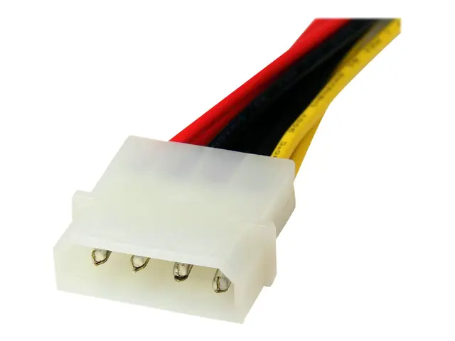 StarTech.com 12in LP4 to 2x SATA Power Y Cable Adapter - Molex to ...