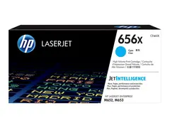 HP 656X - Høy ytelse - cyan - original LaserJet - tonerpatron (CF461X) - for Color LaserJet Enterprise M652dn, M652n, M653dh, M653dn, M653x