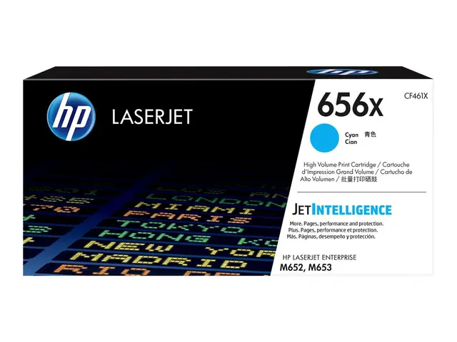 HP 656X - Høy ytelse - cyan - original - LaserJet - tonerpatron (C...