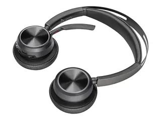 Poly Voyager Focus 2 - Hodesett on-ear - Bluetooth - tr&#229;dl&#248;s - aktiv st&#248;ydemping - USB-C via Bluetooth-adapter - svart - Zoom Certified