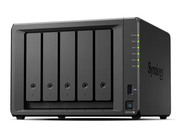 Synology Disk Station DS1525+ - NAS-server 5 brønner SATA 6Gb/s HD...