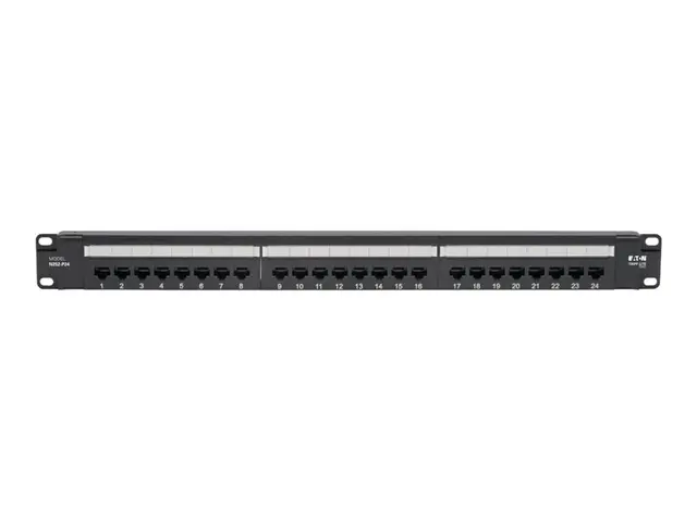 Eaton Tripp Lite Series Cat6 24-Port Patch Panel - PoE+ Compliant,...