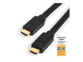 StarTech.com StarTech.com Premium Certified High Speed HDMI 2.0 Cable with Ethernet 15ft 5m - 3D Ultra HD 4K 60Hz - 15 feet Long HDMI Male to Male Cord (HDMM5MP) - HDMI-kabel med Ethernet - 5 m