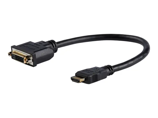 StarTech.com HDMI Male to DVI Female Adapter - 8in - 1080p DVI-D G...