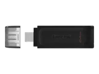 Kingston DataTraveler 70 - USB-flashstasjon 64 GB - USB-C 3.2 Gen 1