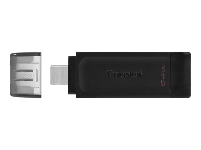 Kingston DataTraveler 70 - USB-flashstasjon - 64 GB - USB-C 3.2 Gen 1