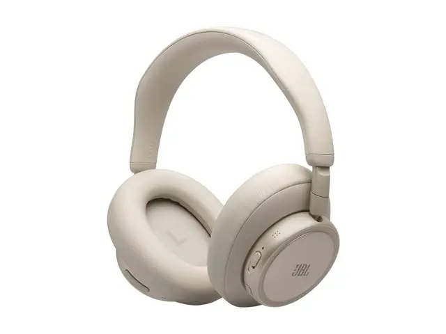 JBL LIVE 780NC - Hodetelefoner med mikrofon full størrelse - Bluetooth - trådløs, kablet - aktiv støydemping - 3,5 mm jakk - sand 