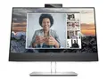 HP E24m G4 Conferencing - E-Series LED-skjerm - 23.8&quot; - 1920 x 1080 Full HD (1080p) @ 75 Hz - IPS - 300 cd/m&#178; - 1000:1 - 5 ms - HDMI, DisplayPort, USB-C - h&#248;yttalere - s&#248;lv (stativ), svart hode