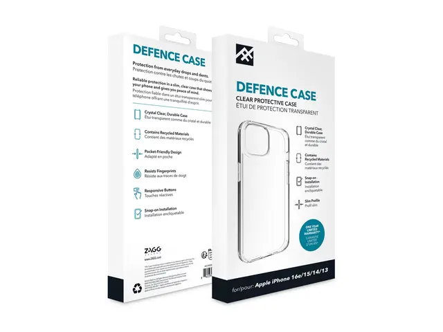 iFrogz Defence - Baksidedeksel for mobiltelefon blank Apple iPhone...