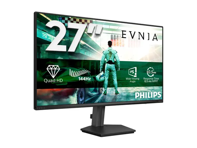 Philips Evnia 3000 27M2N3500NF - LED-skjerm gaming - 27" - 2560 x 1440 QHD @ 144 Hz - IPS - 1500:1 - HDR10 - 0.5 ms - HDMI, DisplayPort - koksgrå 
