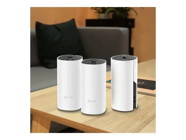 TP-Link DECO M4 - Wi-Fi-system (3 rutere) maske 1GbE Wi-Fi 5 Dobbe...