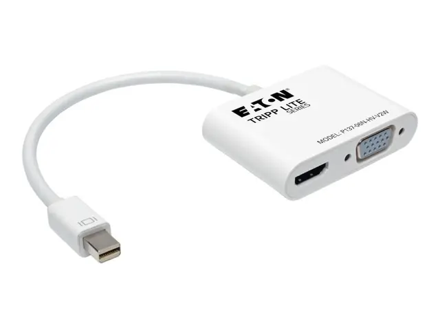 Eaton Tripp Lite Series 6in Mini DisplayPort to HDMI VGA 4K Adapte...