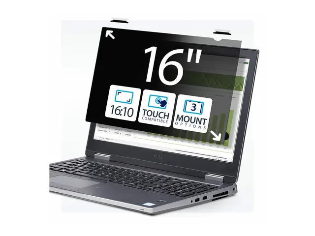 StarTech.com 16-inch 16:10 Touch Privacy Screen, Anti-Glare Filter...