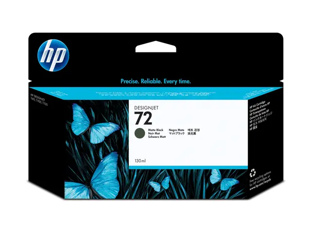 HP 72 - 130 ml matt svart original blekkpatron for DesignJet T1100...