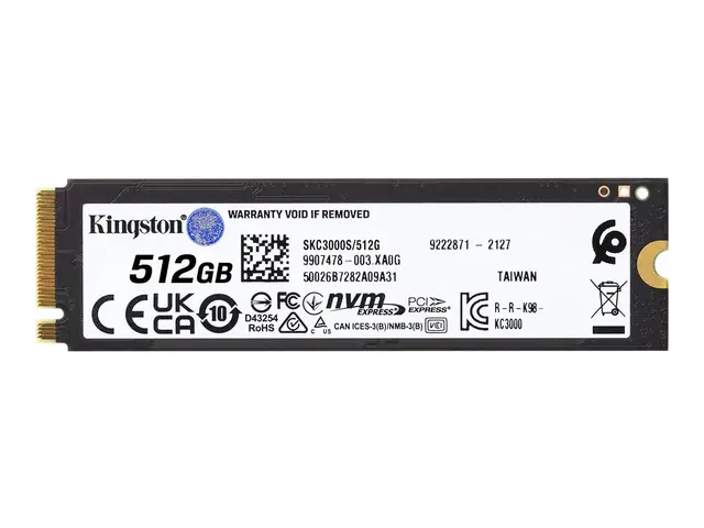 Kingston KC3000 - SSD 512 GB intern M.2 2280 PCIe 4.0 (NVMe) for I...