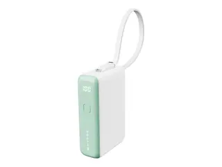 HyperJuice Flex Mini - Strømbank - 10000 mAh 30 watt - PD (USB-C) - svart utstrekning