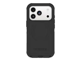 OtterBox Defender Series Pro - Baksidedeksel for mobiltelefon robust - MagSafe-samsvar - polykarbonat, termoplastisk elastomer (TPE), silikon, minneskumplast - svart - for Apple iPhone 17 Pro