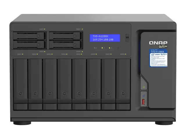 QNAP TVS-h1288X - NAS-server - 12 brønner - SATA 6Gb/s - RAID 0, 1...
