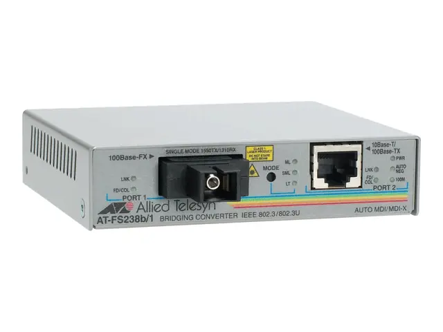 Allied Telesis AT FS238A/1 - Fibermedieomformer - 100Mb LAN - 10Ba...