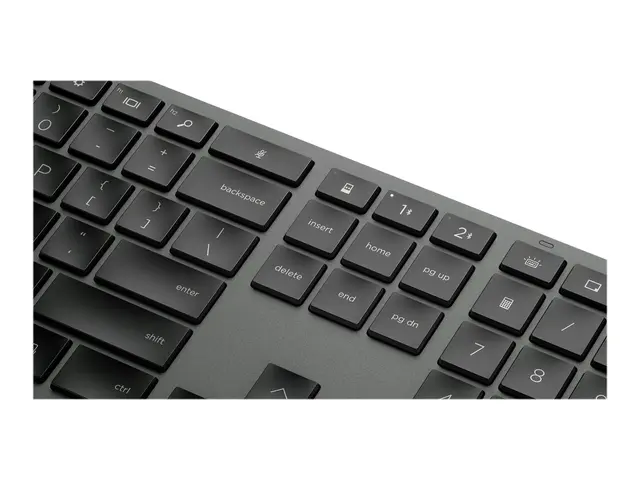 HP Dual Mode 975 - Tastatur bakbelysning trådløs Bluetooth Pan Nordic