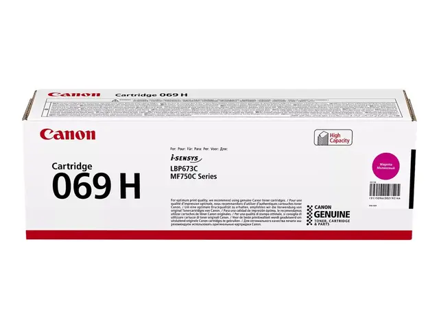 Canon 069H - Høy ytelse magenta original boks tonerpatron for i-SE...