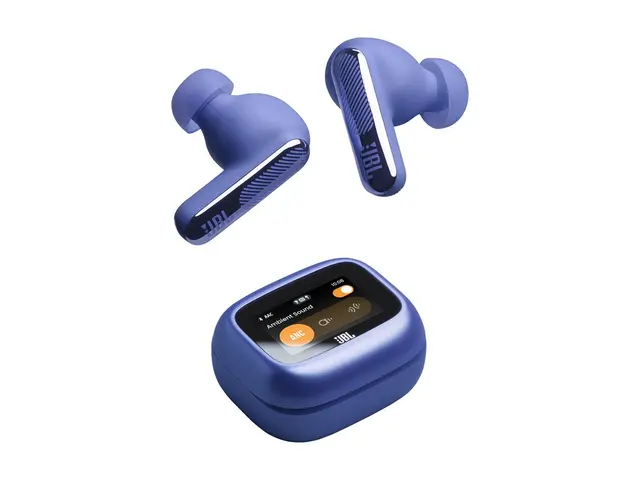 JBL LIVE Beam 4 - True wireless-hodetelefoner med mikrofon i øret - Bluetooth - aktiv støydemping - blå 