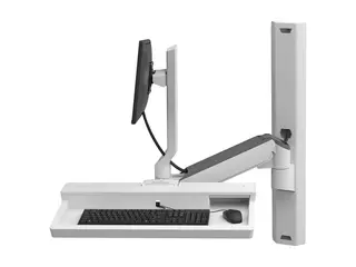 Ergotron CareFit Combo System monteringssett modulær - for LCD-skjerm / tastatur / mus - hvit