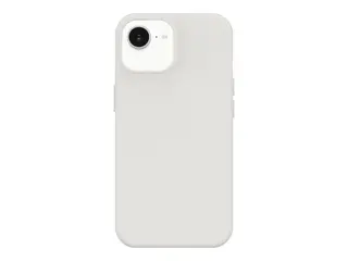 OtterBox Figura Series - Baksidedeksel for mobiltelefon MagSafe-samsvar - polykarbonatlag, termoplastisk elastomer (TPE), magnet - crema (hvit) - for Apple iPhone 13, 14, 15, 16e