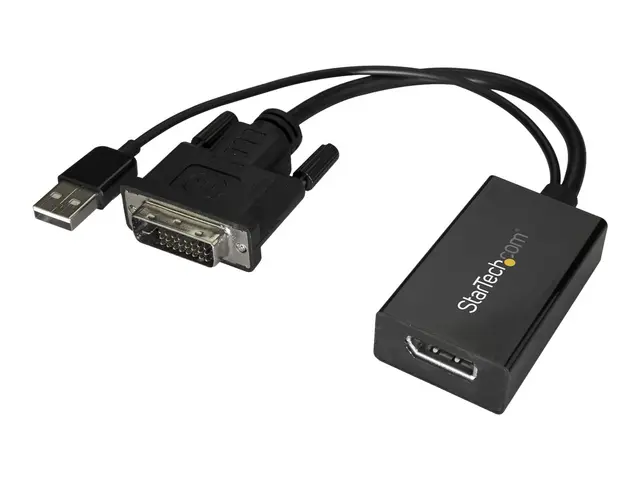 StarTech.com DVI to DisplayPort Adapter - USB Power - 1920 x 1200 ...