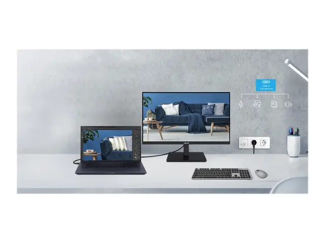 ASUS VA27ECPSN - LED-skjerm 27" 1920 x 1080 Full HD (1080p) @ 75 H...