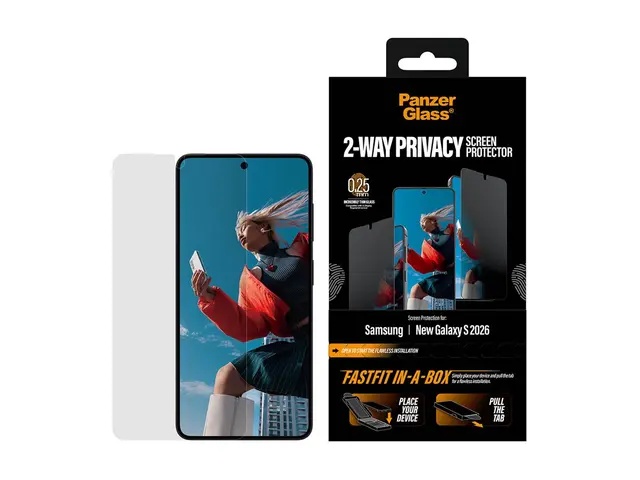 PanzerGlass - Skjermbeskyttelse for mobiltelefon ultra-bred passfo...