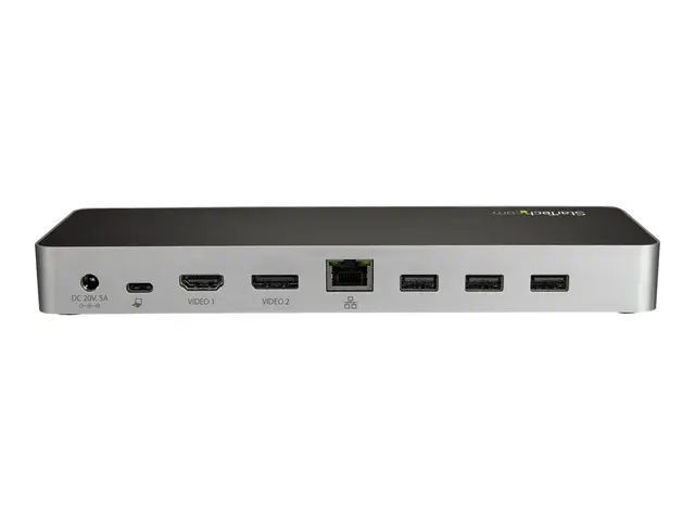 StarTech.com USB C Dock, Dual Monitor HDMI & DisplayPort 4K 30Hz, ...