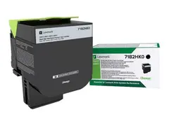 Lexmark X417 - H&#248;y ytelse - svart original - tonerpatron LCCP, LRP - for Lexmark CS417dn, CS517de, CX417de