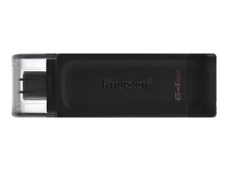 Kingston DataTraveler 70 - USB-flashstasjon 64 GB - USB-C 3.2 Gen 1
