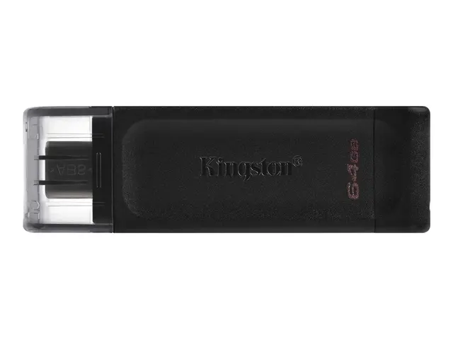 Kingston DataTraveler 70 - USB-flashstasjon - 64 GB - USB-C 3.2 Gen 1