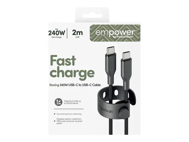 empower by PanzerGlass - USB-kabel USB-C (hann) til USB 2.0 48 V 5...