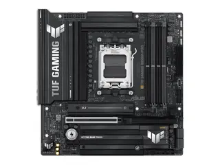 ASUS TUF GAMING B850M-PLUS - Hovedkort - micro ATX Socket AM5 - AMD B850 Chipset - USB-C 3.2 Gen 2x2, USB-C 3.2 Gen2, USB 3.2 Gen 2, USB 3.2 Gen 1 - 2.5 Gigabit LAN - innbygd grafikk (CPU kreves) - HD-lyd (8-kanalers)