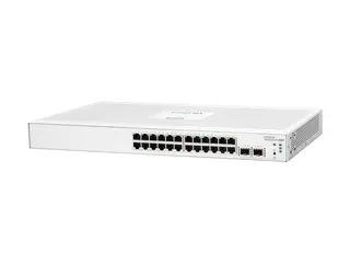 HPE Networking Instant On 1830 24G 2SFP Switch Switch - smart - 24 x 10/100/1000 + 2 x Gigabit SFP - stasjonær, rackmonterbar