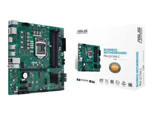 ASUS Pro Q570M-C/CSM - Hovedkort micro ATX LGA1200-sokkel Q570 Chi...