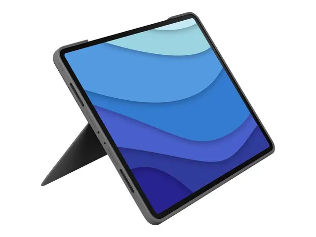 Logitech Combo Touch - Tastatur og folioveske - med styrepute - ba...