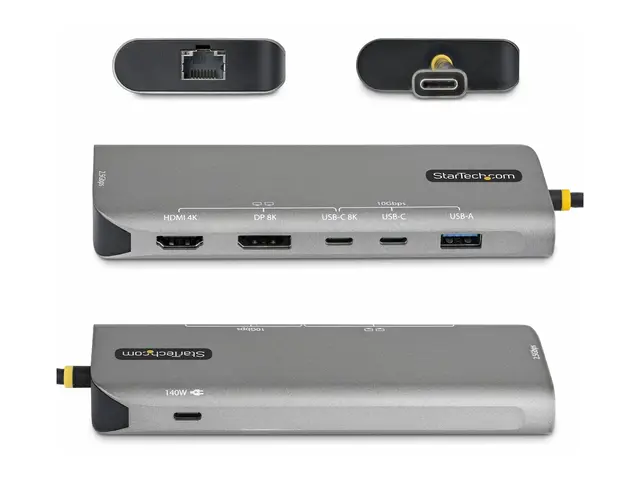 Startech - dokkingstasjon - USB4 - HDMI, DP - 2.5GbE, 1GbE