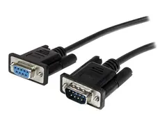 StarTech.com 2m Black Straight Through DB9 RS232 Serial Cable DB9 RS232 Serial Extension Cable - Male to Female Cable (MXT1002MBK) - seriellforlengelseskabel - DB-9 til DB-9 - 2 m