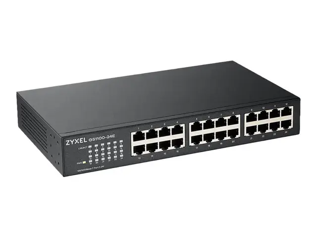 Zyxel GS-1100-24E - Switch - ikke-styrt - 24 x 10/100/1000 - rackm...
