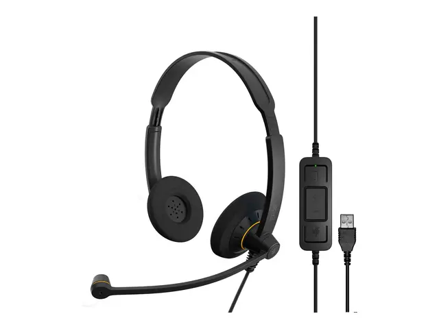 EPOS IMPACT SC 60 USB ML - Hodesett on-ear kablet svart med oransj...