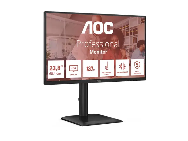 AOC 24E4CV - LED-skjerm 24" (23.8" synlig) 1920 x 1080 Full HD (10...