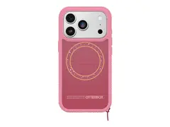 OtterBox Sole Series - Baksidedeksel for mobiltelefon MagSafe-samsvar - hard-wearing fabric - Xtra Hot (rosa) - for Apple iPhone 17 Pro