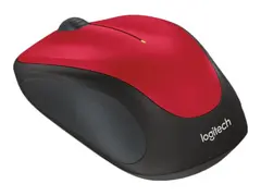 Logitech M235 - Mus - optisk - trådløs 2.4 GHz - USB trådløs mottaker - rød