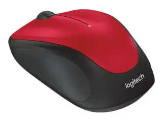 Logitech M235 - Mus - optisk - trådløs - 2.4 GHz USB trådløs mottaker - rød