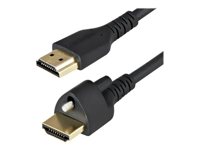 StarTech.com 2m (6ft) HDMI Cable with Locking Screw, 4K 60Hz HDR 1...
